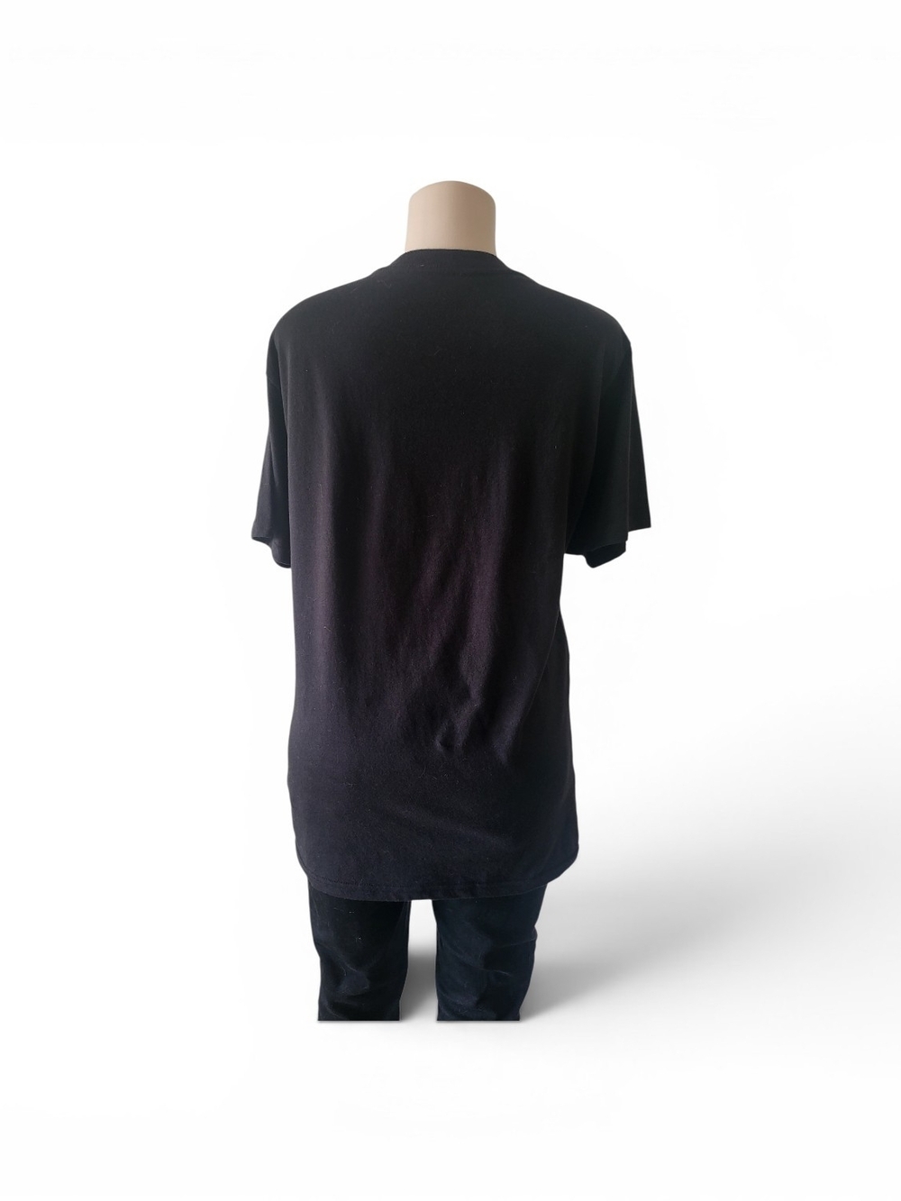 Men's Black Flame Skull Graphic Short-Sleeve Tee - Picture 3 of 7